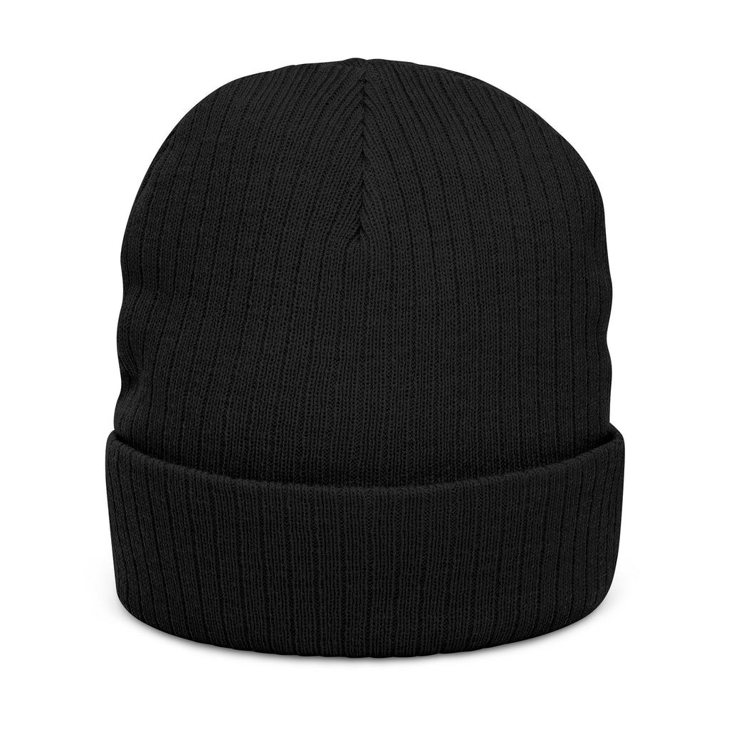 Canton Coin 'C' Beanie – Embroidered Ribbed Knit Hat