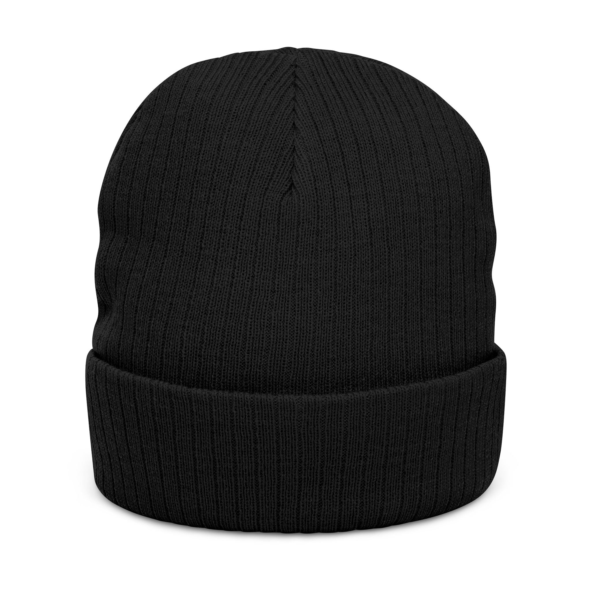 Canton Coin 'C' Beanie – Embroidered Ribbed Knit Hat