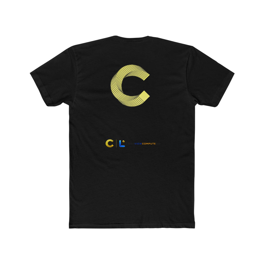 LongView Compute Logo Tee – Blue & Gold 'L' Crew Shirt