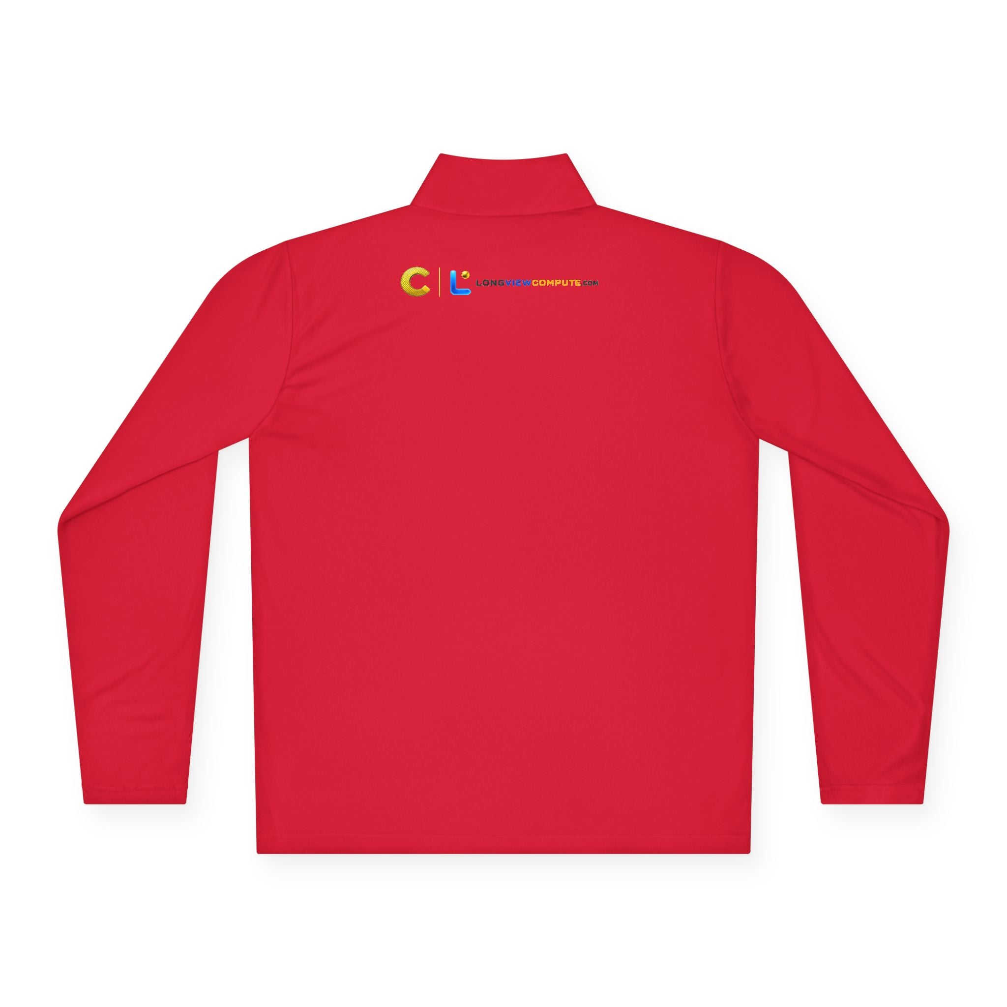 LongView Compute Quarter-Zip Pullover – Minimal Logo Athletic Top