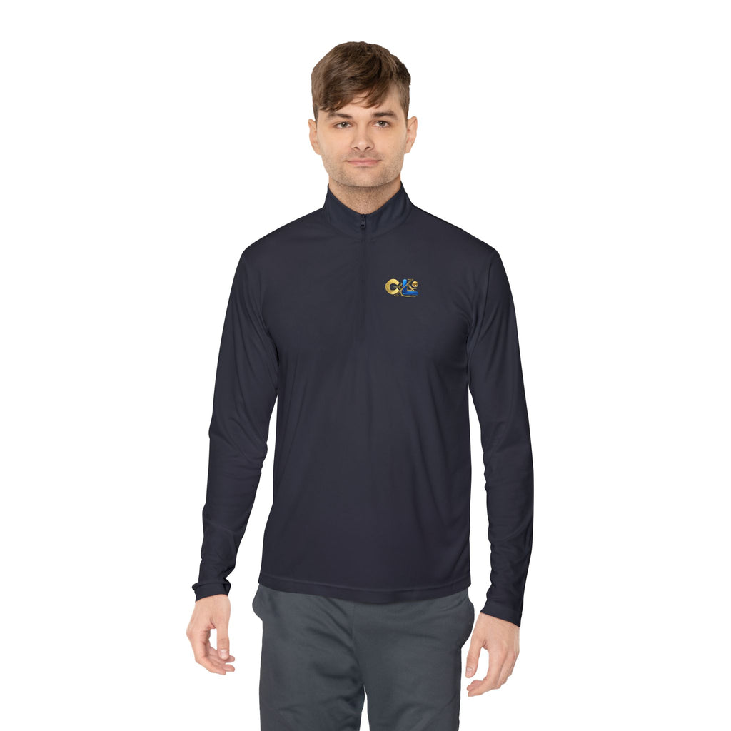 LongView Compute Quarter-Zip Pullover – Minimal Logo Athletic Top