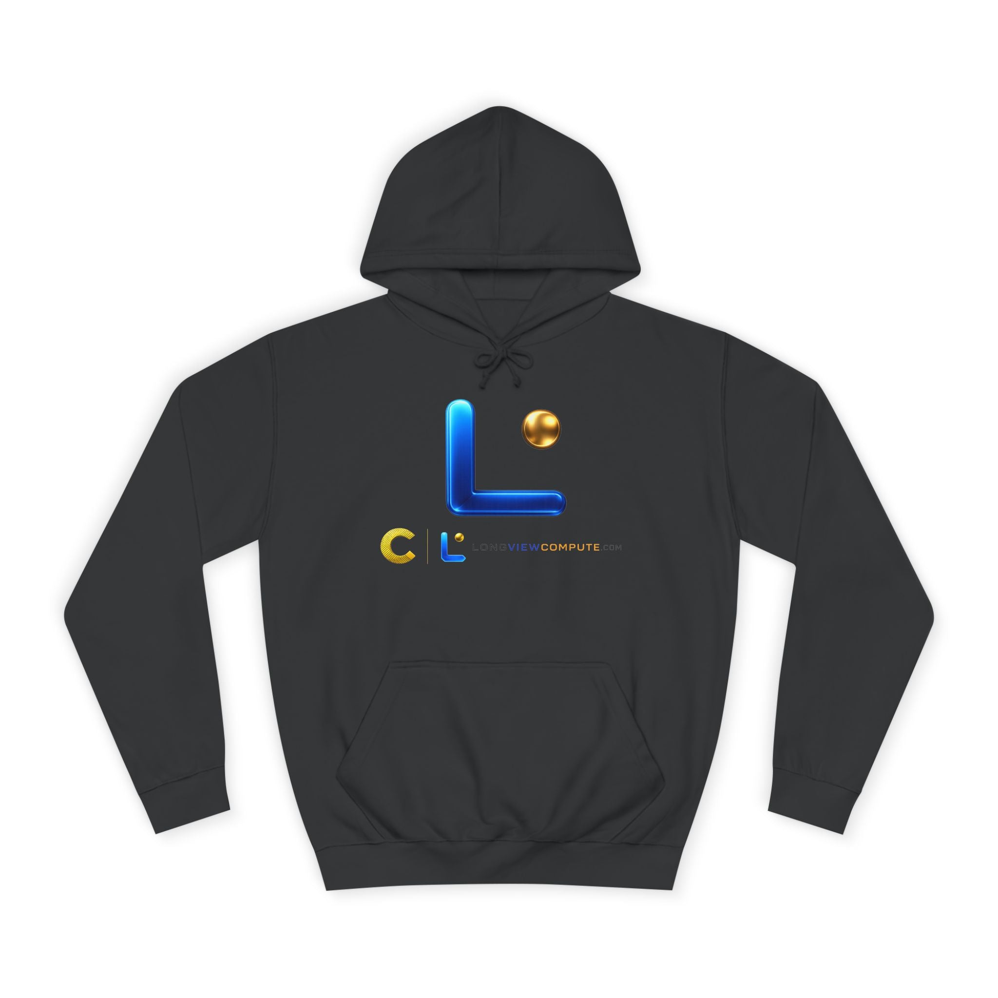 LongView Compute College Hoodie – Blue & Gold Campus Sweatshirt