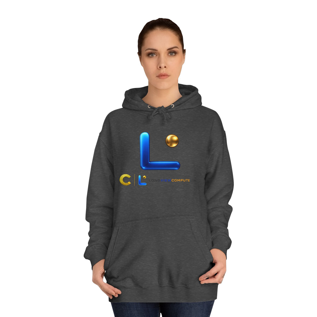 LongView Compute College Hoodie – Blue & Gold Campus Sweatshirt