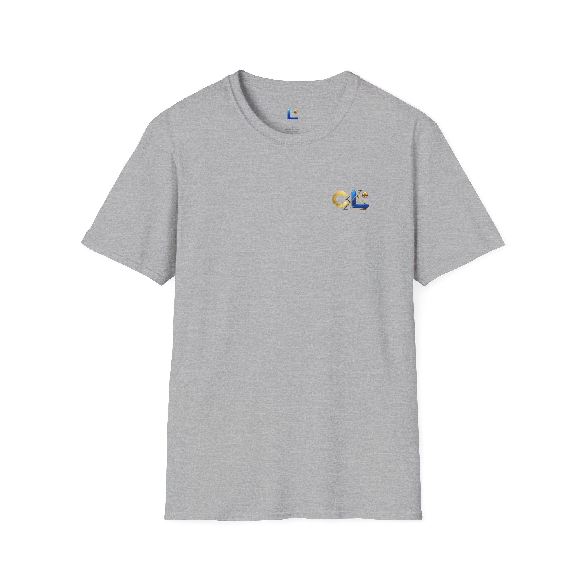 LongView Compute Gold & Blue Logo Tee – Small Chest Emblem