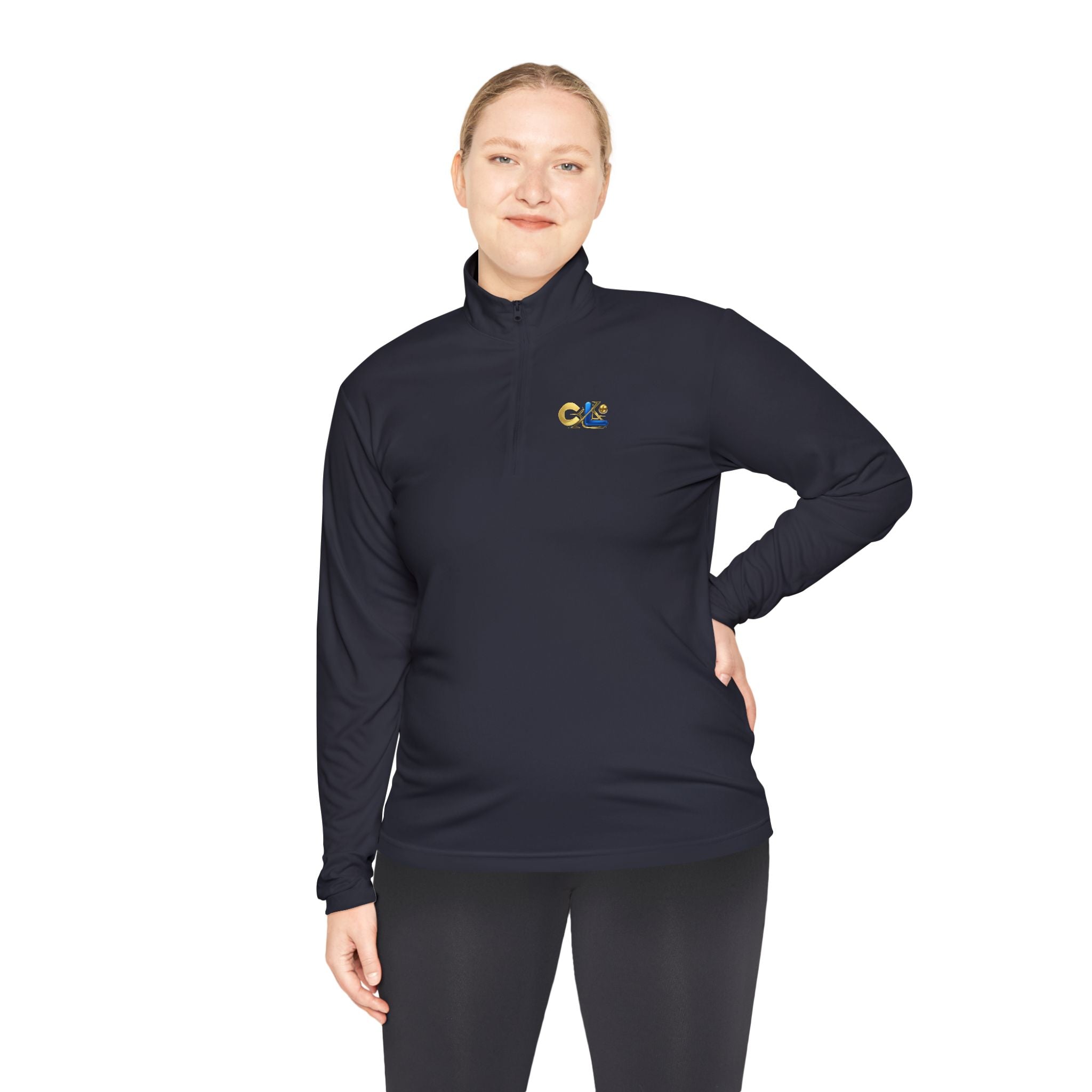 LongView Compute Quarter-Zip Pullover – Minimal Logo Athletic Top