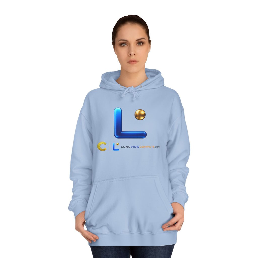 LongView Compute College Hoodie – Blue & Gold Campus Sweatshirt