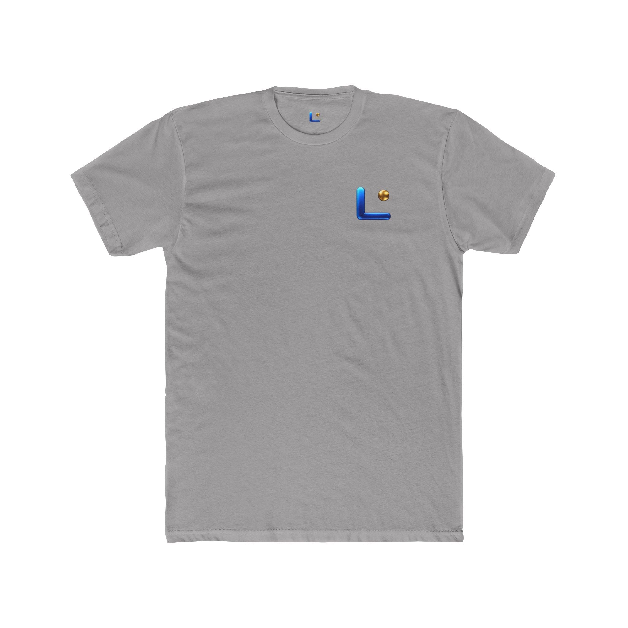 LongView Compute Logo Tee – Blue & Gold 'L' Crew Shirt