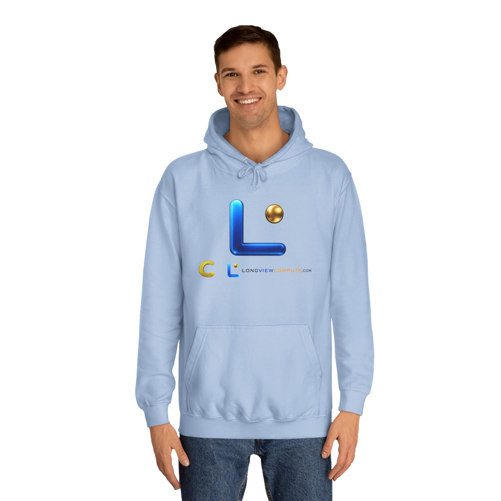 LongView Compute College Hoodie – Blue & Gold Campus Sweatshirt
