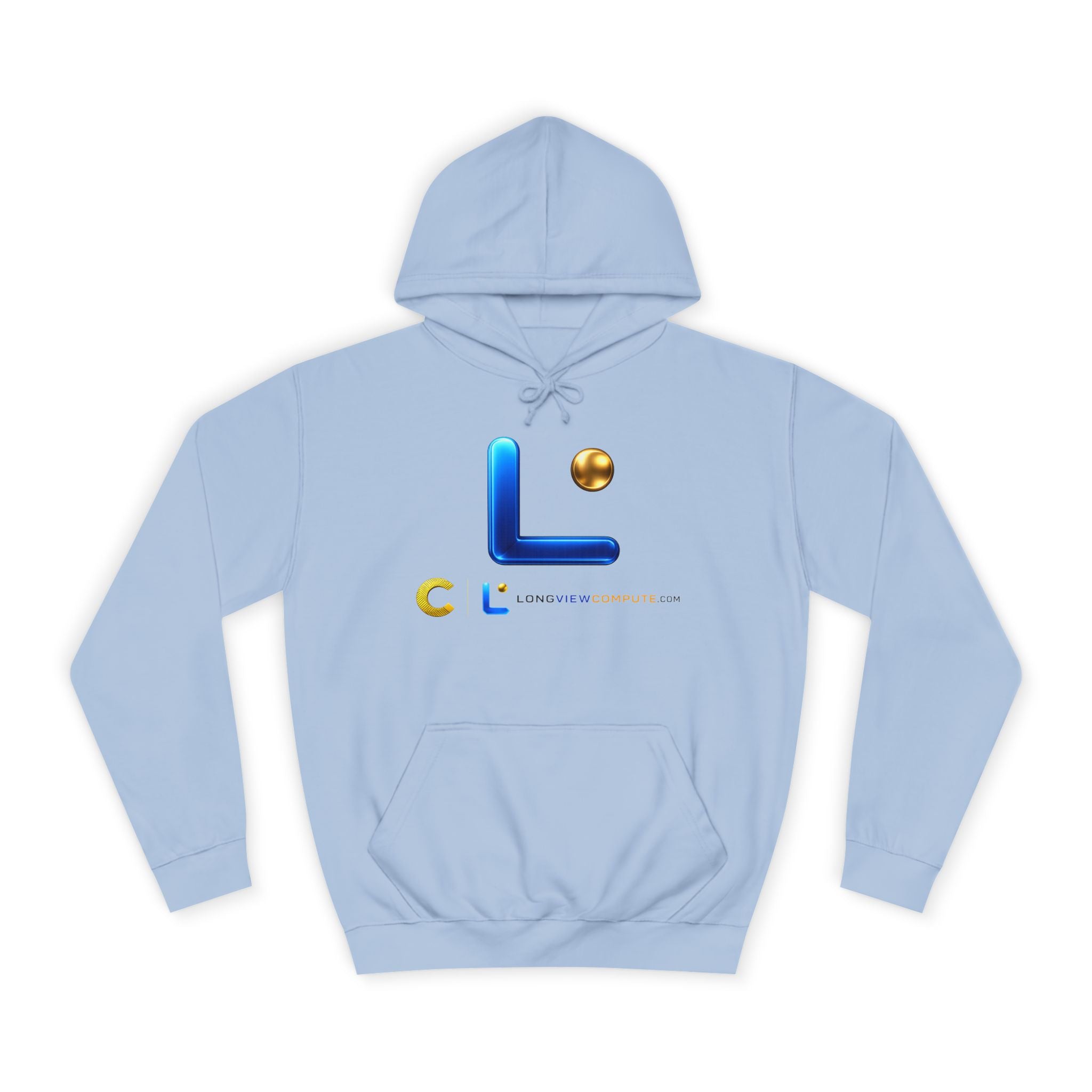 LongView Compute College Hoodie – Blue & Gold Campus Sweatshirt