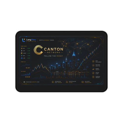 Canton Network Gaming Desk Mat – Crypto City Skyline Mousepad