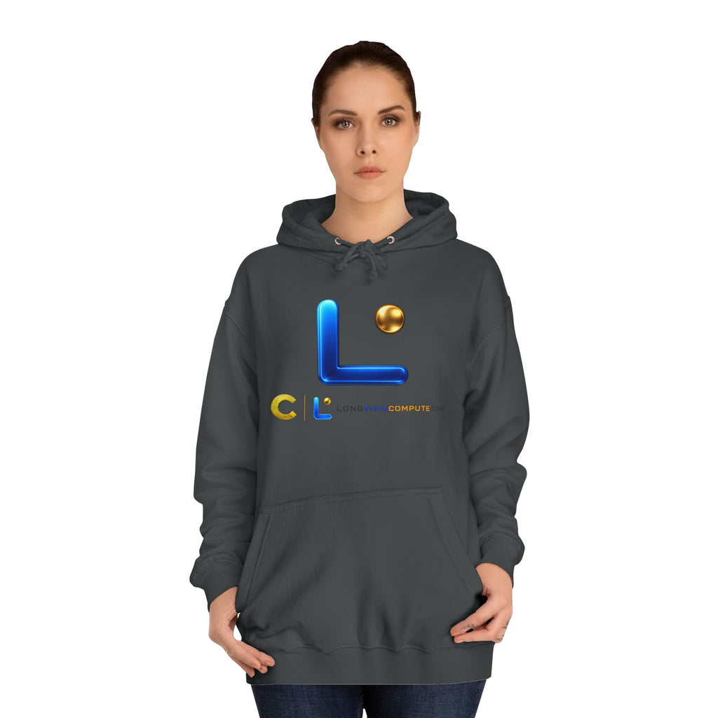 LongView Compute College Hoodie – Blue & Gold Campus Sweatshirt