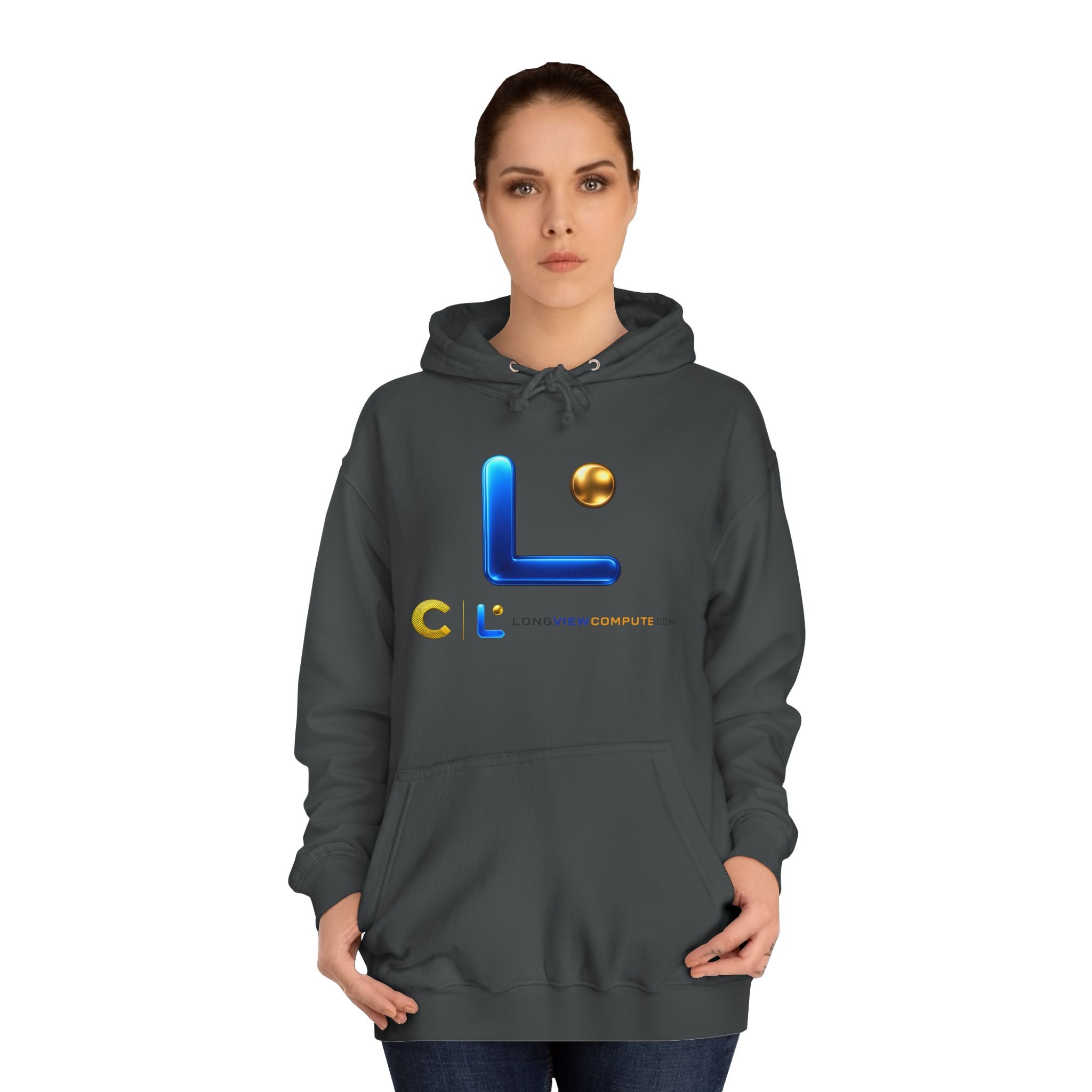 LongView Compute College Hoodie – Blue & Gold Campus Sweatshirt