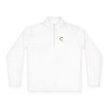 Embroidered 'C' Quarter-Zip Pullover — Minimal Logo Casual Pullover