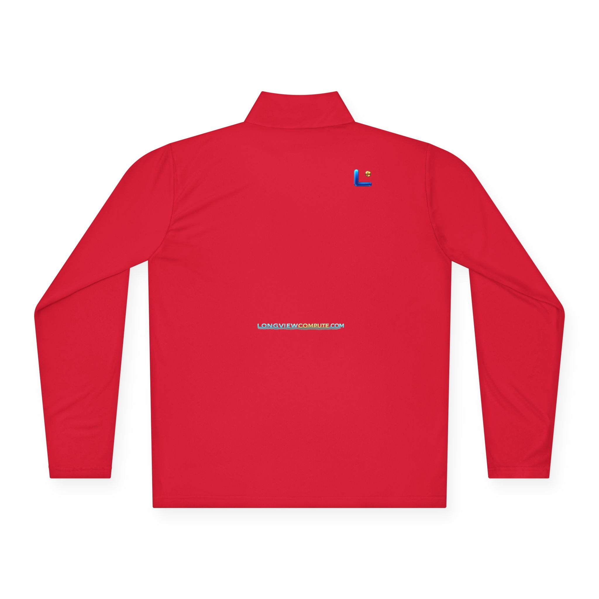 Embroidered 'C' Quarter-Zip Pullover — Minimal Logo Casual Pullover