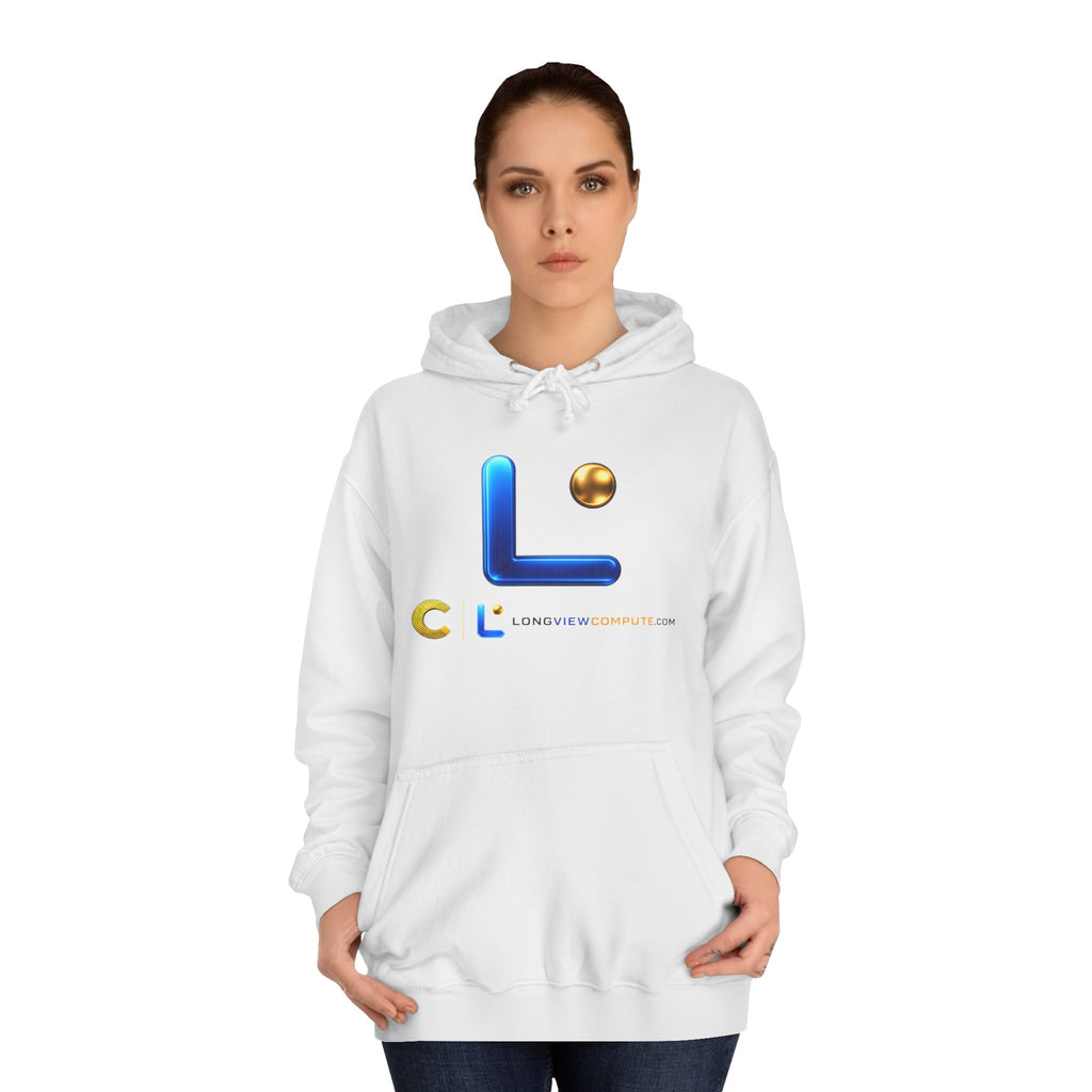 LongView Compute College Hoodie – Blue & Gold Campus Sweatshirt