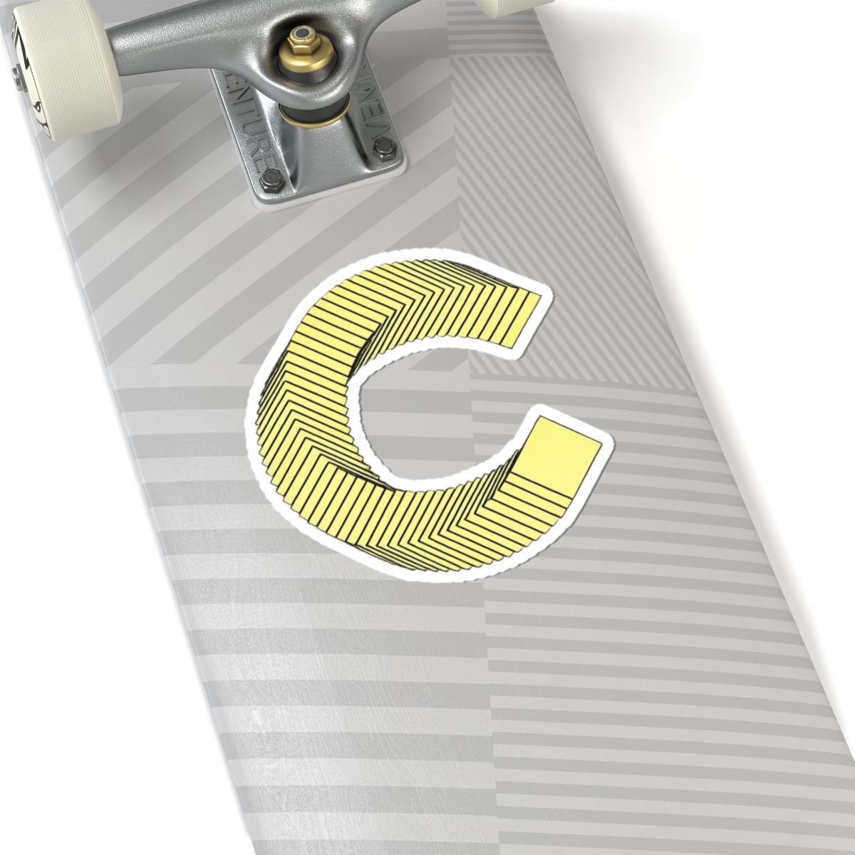 Canton Coin 'C' Sticker – Die-Cut Vinyl Laptop Decal