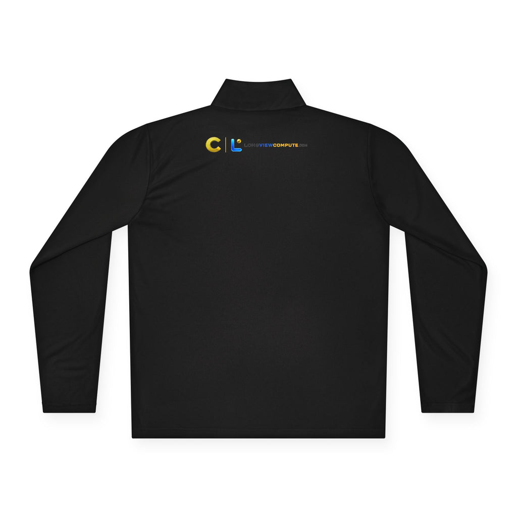 LongView Compute Quarter-Zip Pullover – Minimal Logo Athletic Top