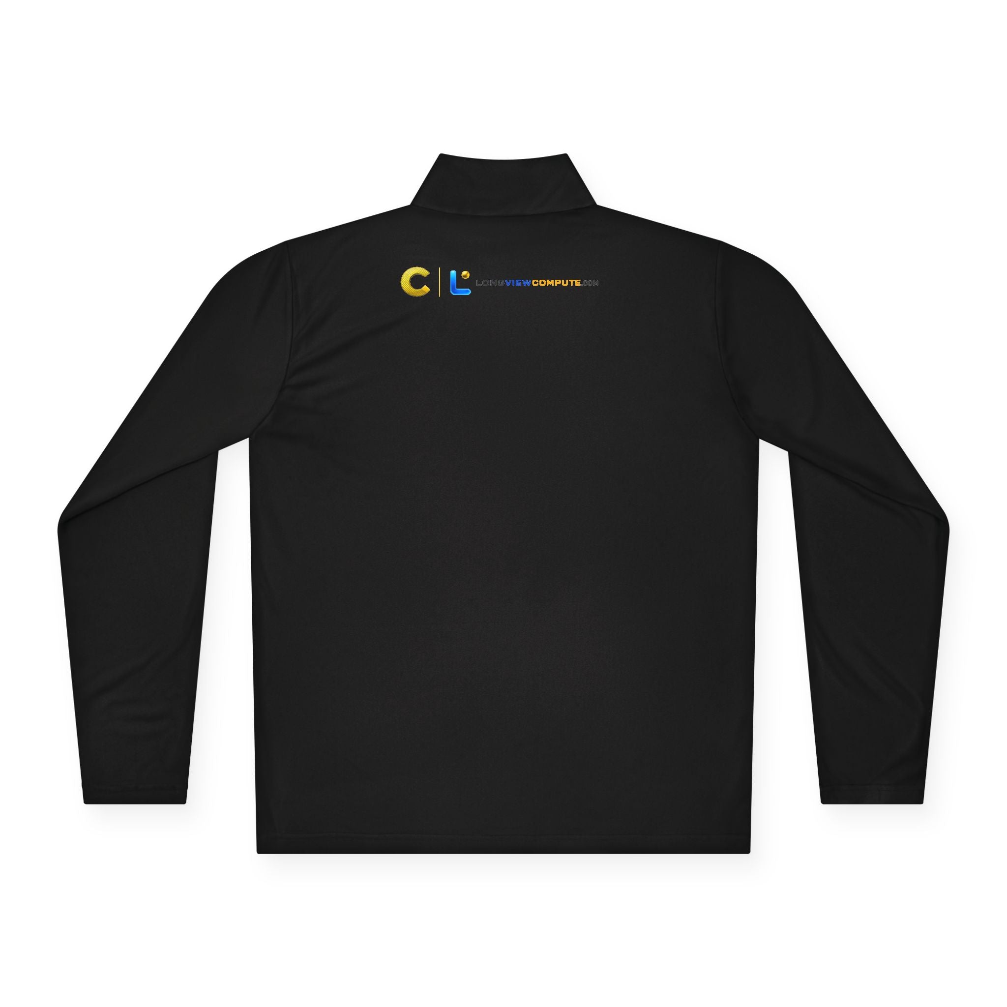 LongView Compute Quarter-Zip Pullover – Minimal Logo Athletic Top