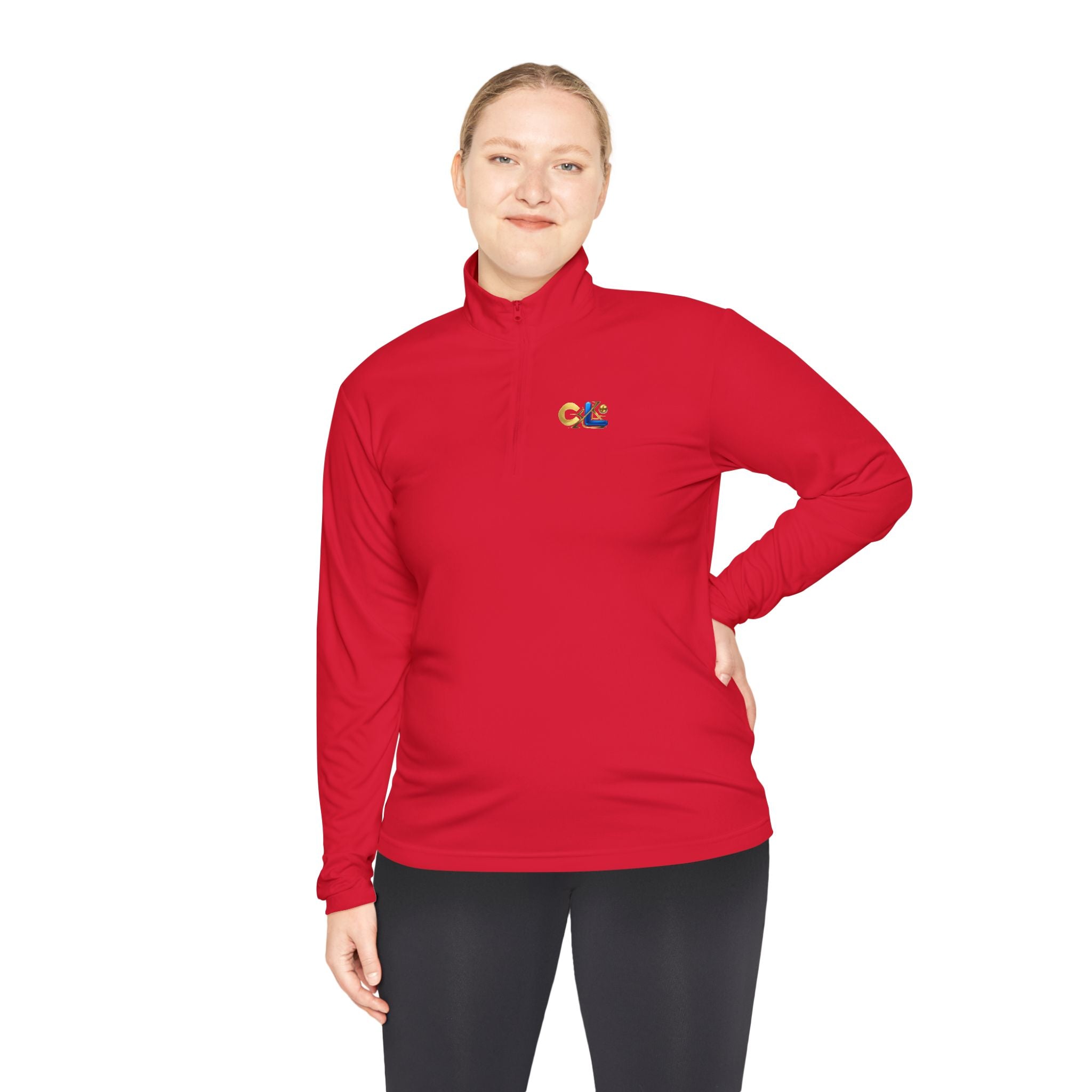 LongView Compute Quarter-Zip Pullover – Minimal Logo Athletic Top