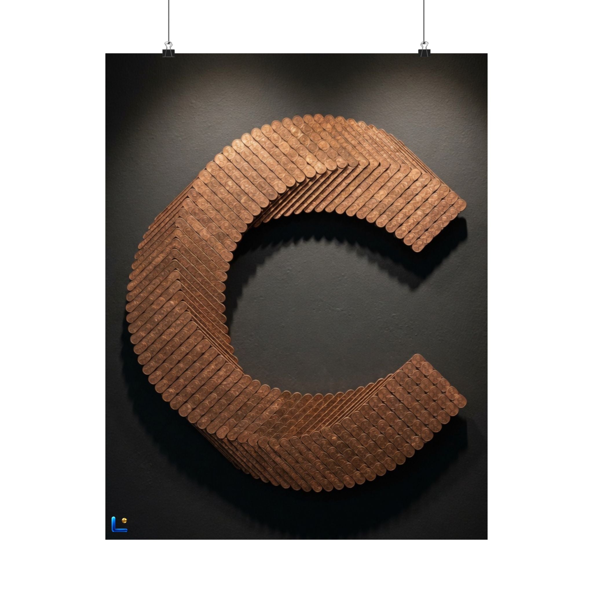 Canton Coin 'C' Poster – Matte Wall Art