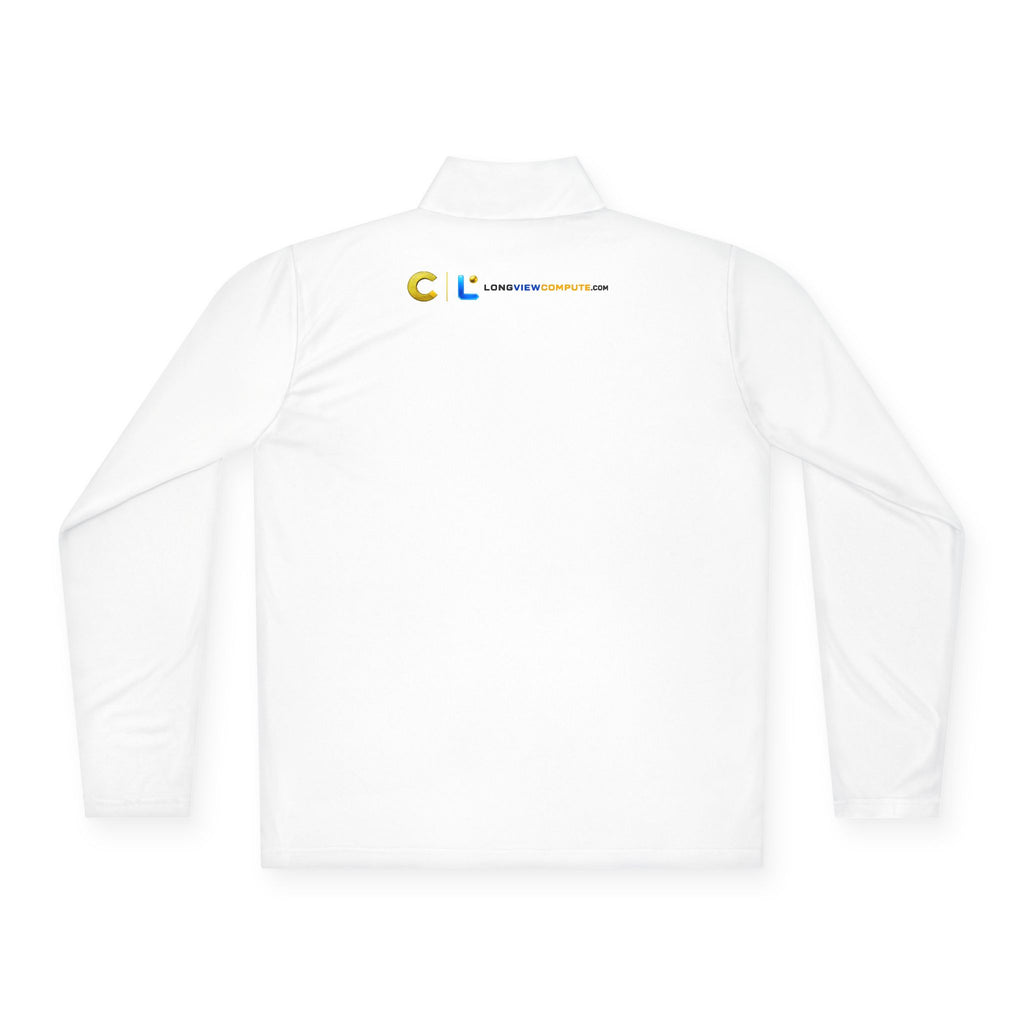 LongView Compute Quarter-Zip Pullover – Minimal Logo Athletic Top