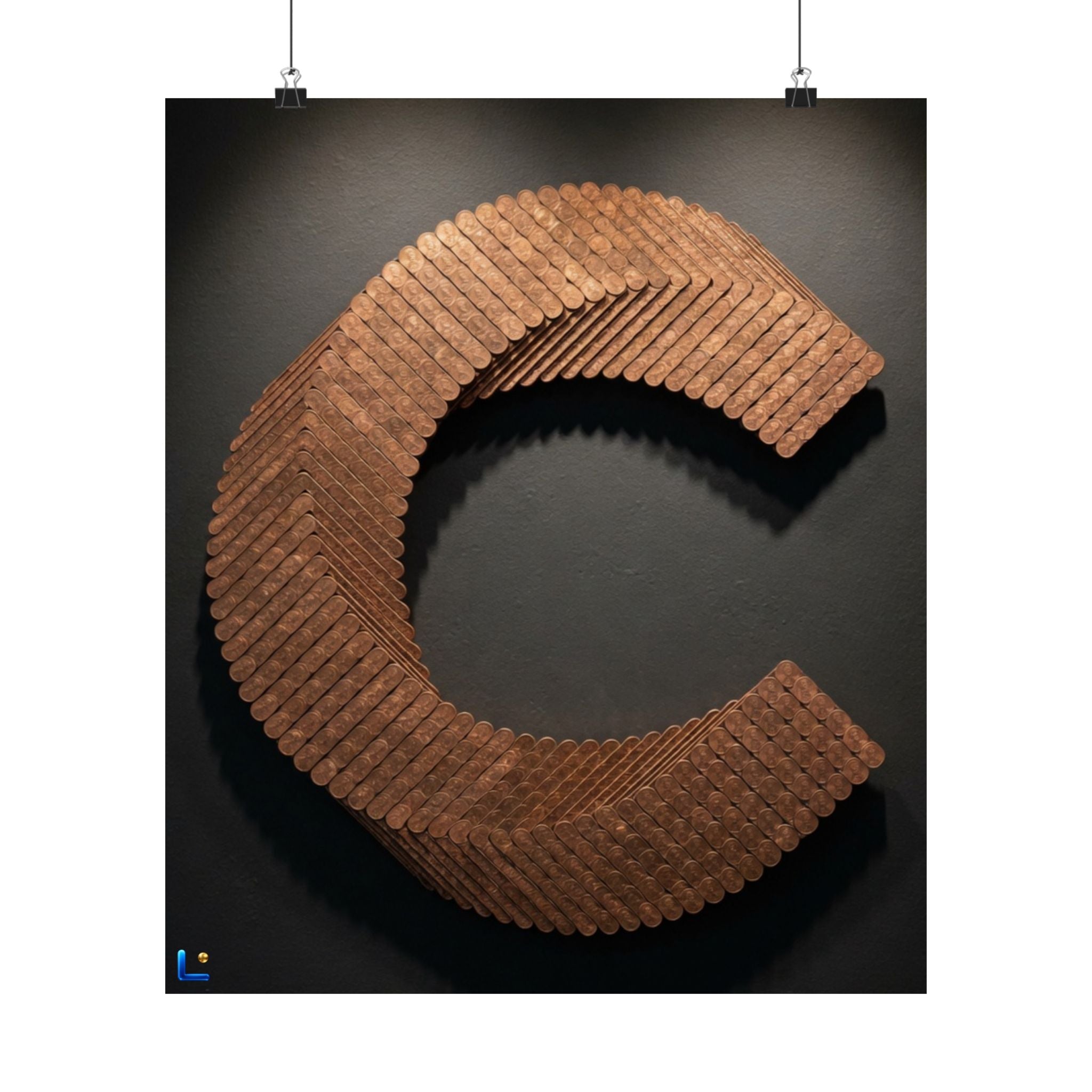 Canton Coin 'C' Poster – Matte Wall Art