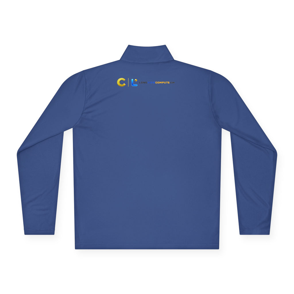 LongView Compute Quarter-Zip Pullover – Minimal Logo Athletic Top