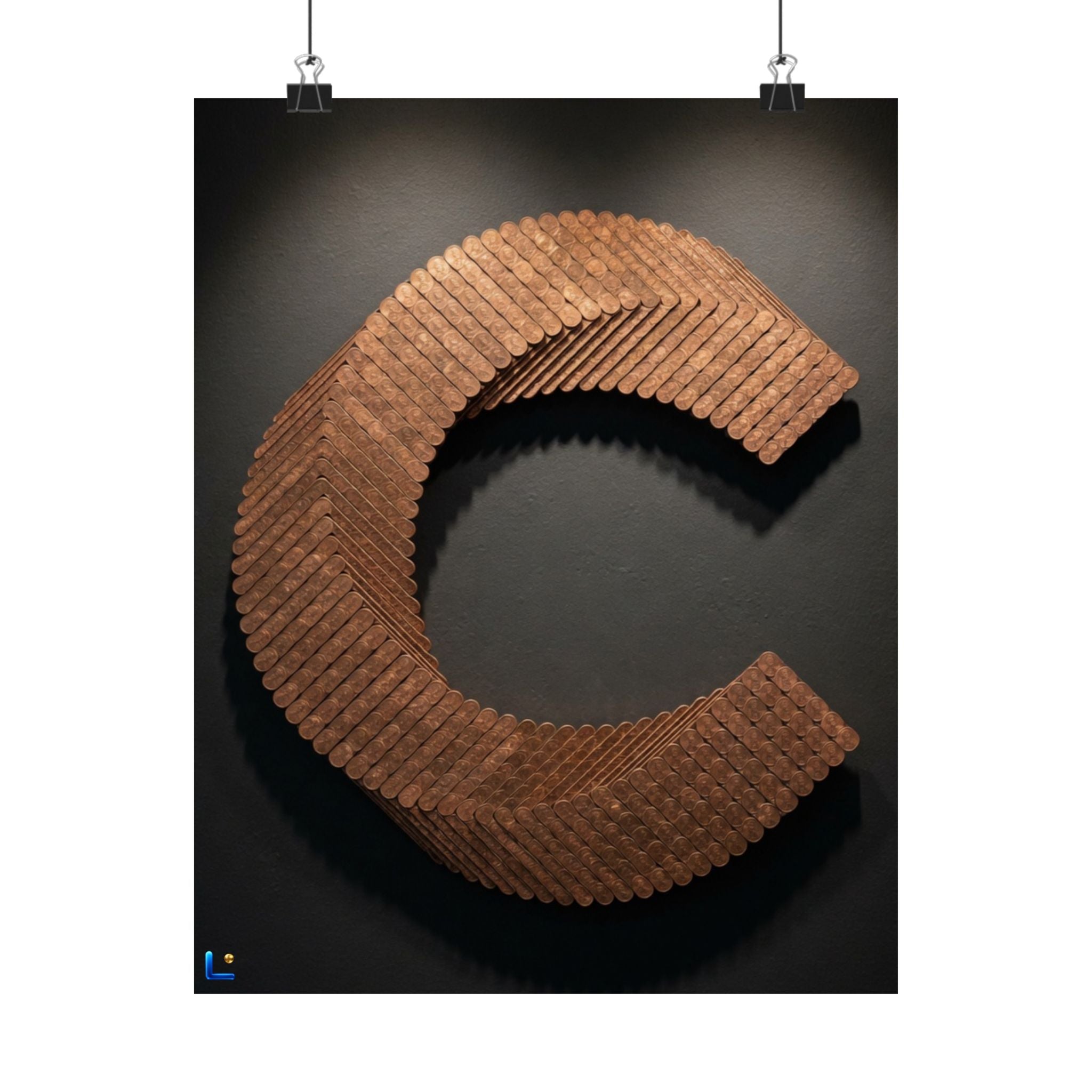 Canton Coin 'C' Poster – Matte Wall Art