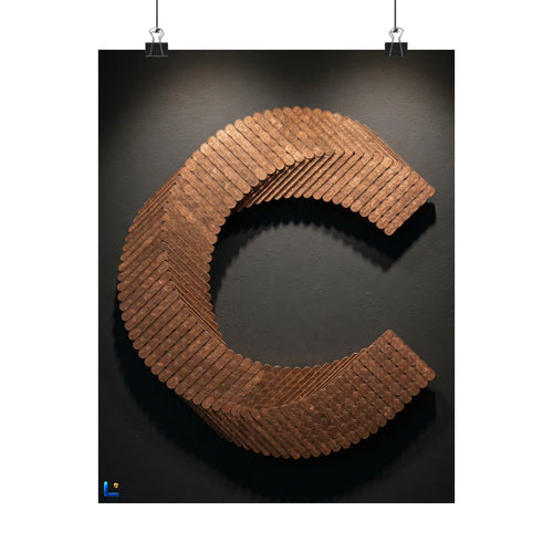 Canton Coin 'C' Poster – Matte Wall Art