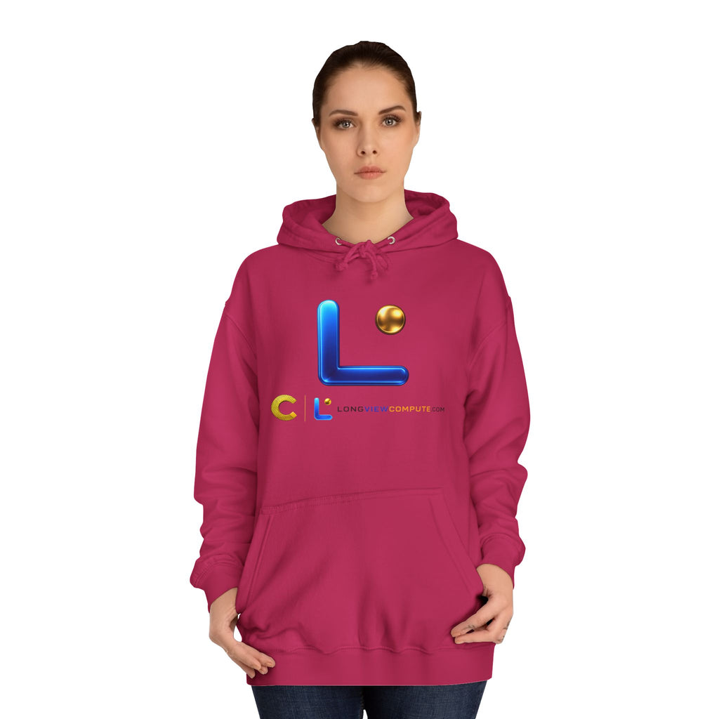 LongView Compute College Hoodie – Blue & Gold Campus Sweatshirt