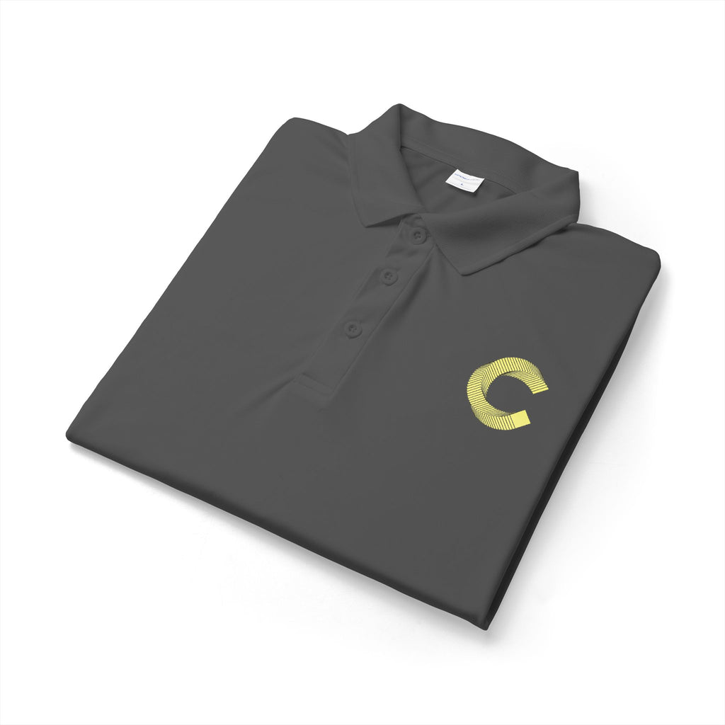 Embroidered Gold 'C' Polo Shirt — Men's Classic Performance Polo
