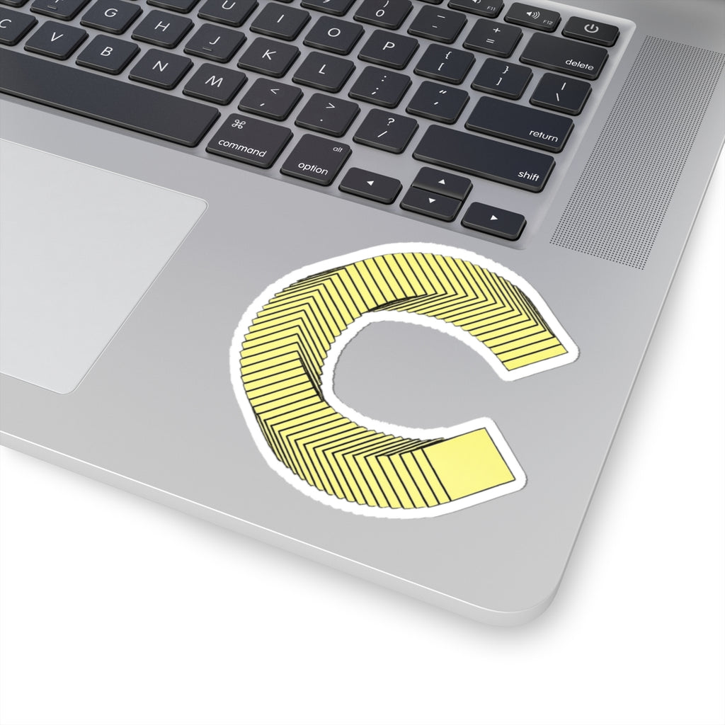 Canton Coin 'C' Sticker – Die-Cut Vinyl Laptop Decal