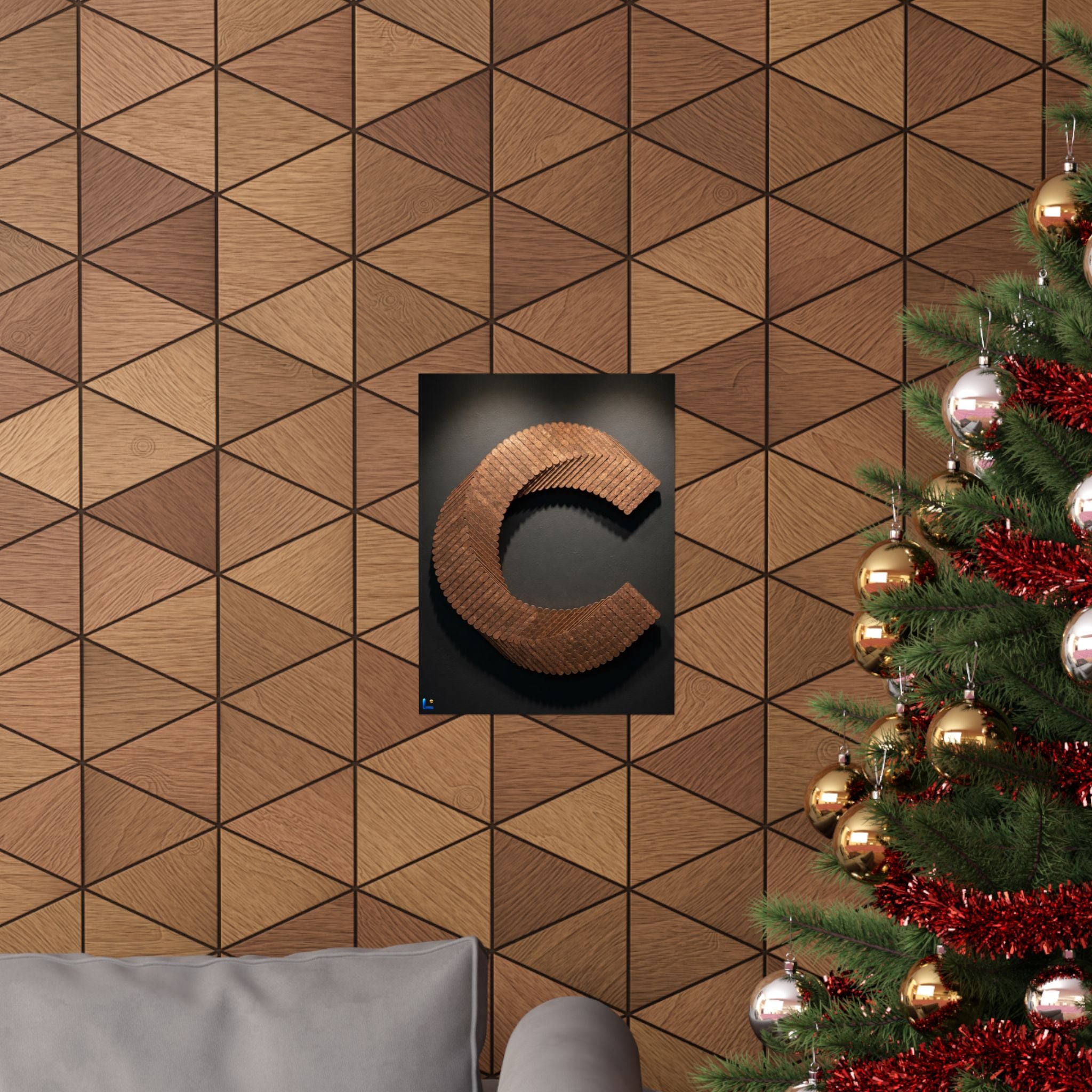 Canton Coin 'C' Poster – Matte Wall Art
