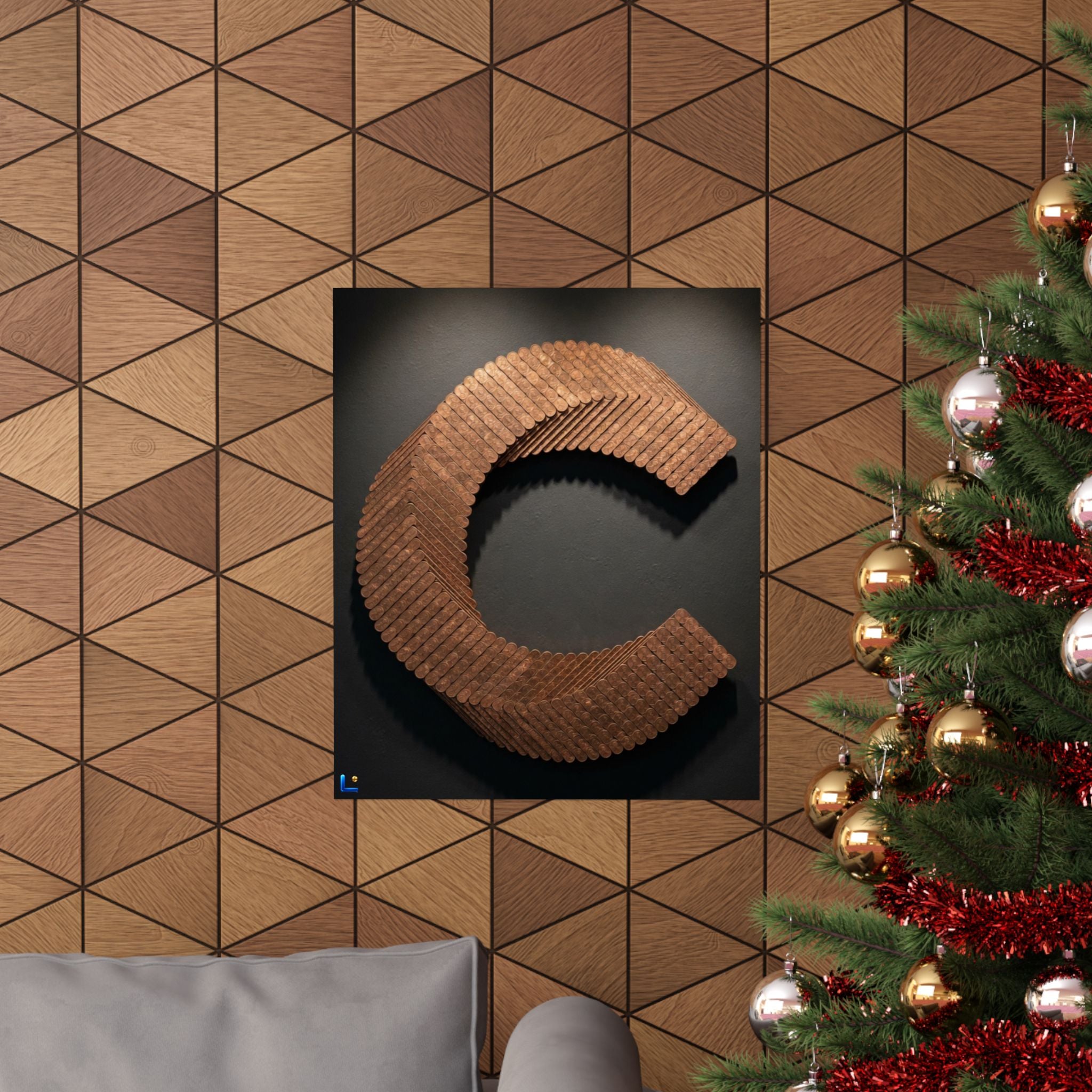 Canton Coin 'C' Poster – Matte Wall Art