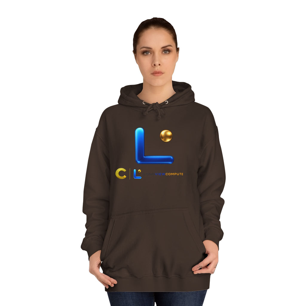 LongView Compute College Hoodie – Blue & Gold Campus Sweatshirt