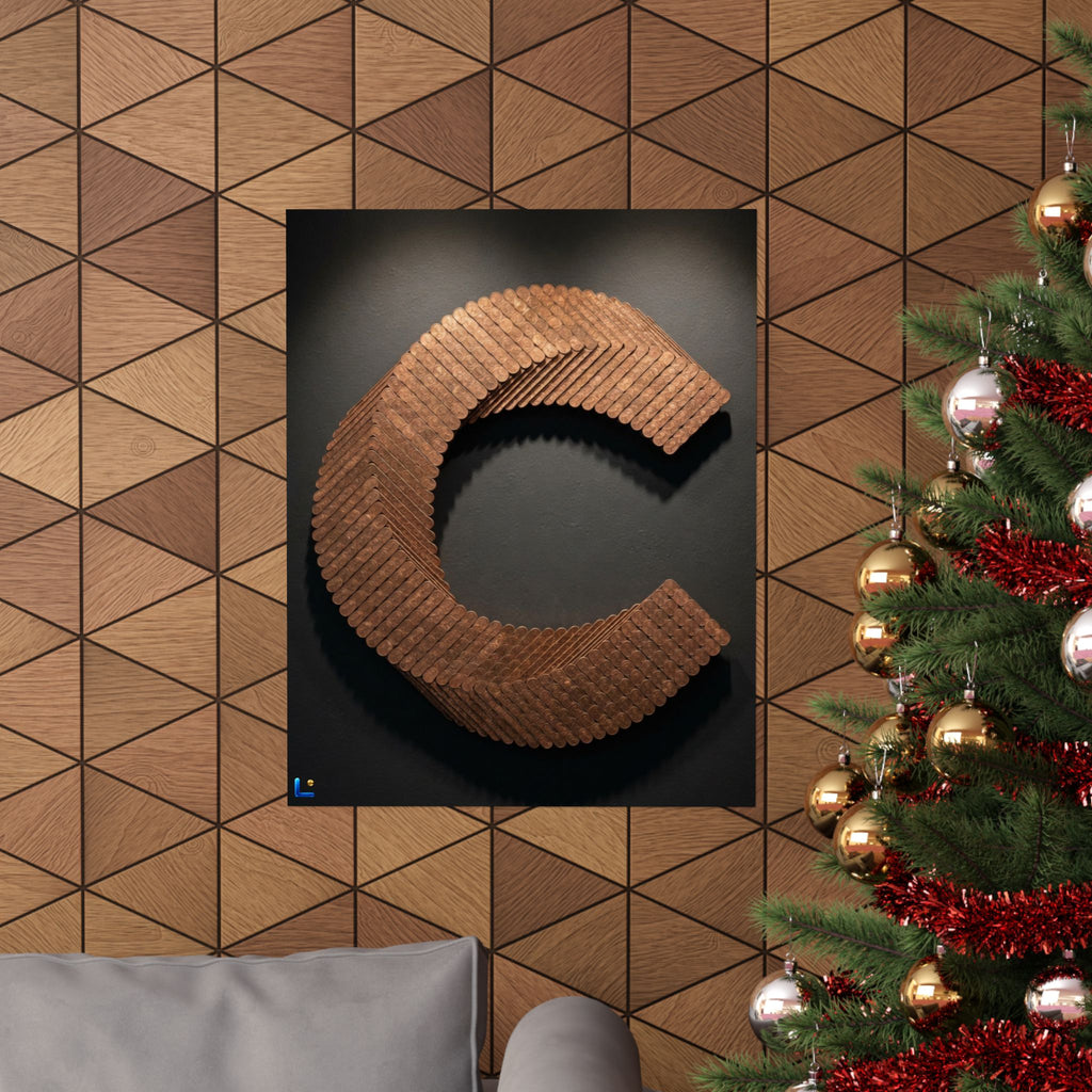 Canton Coin 'C' Poster – Matte Wall Art