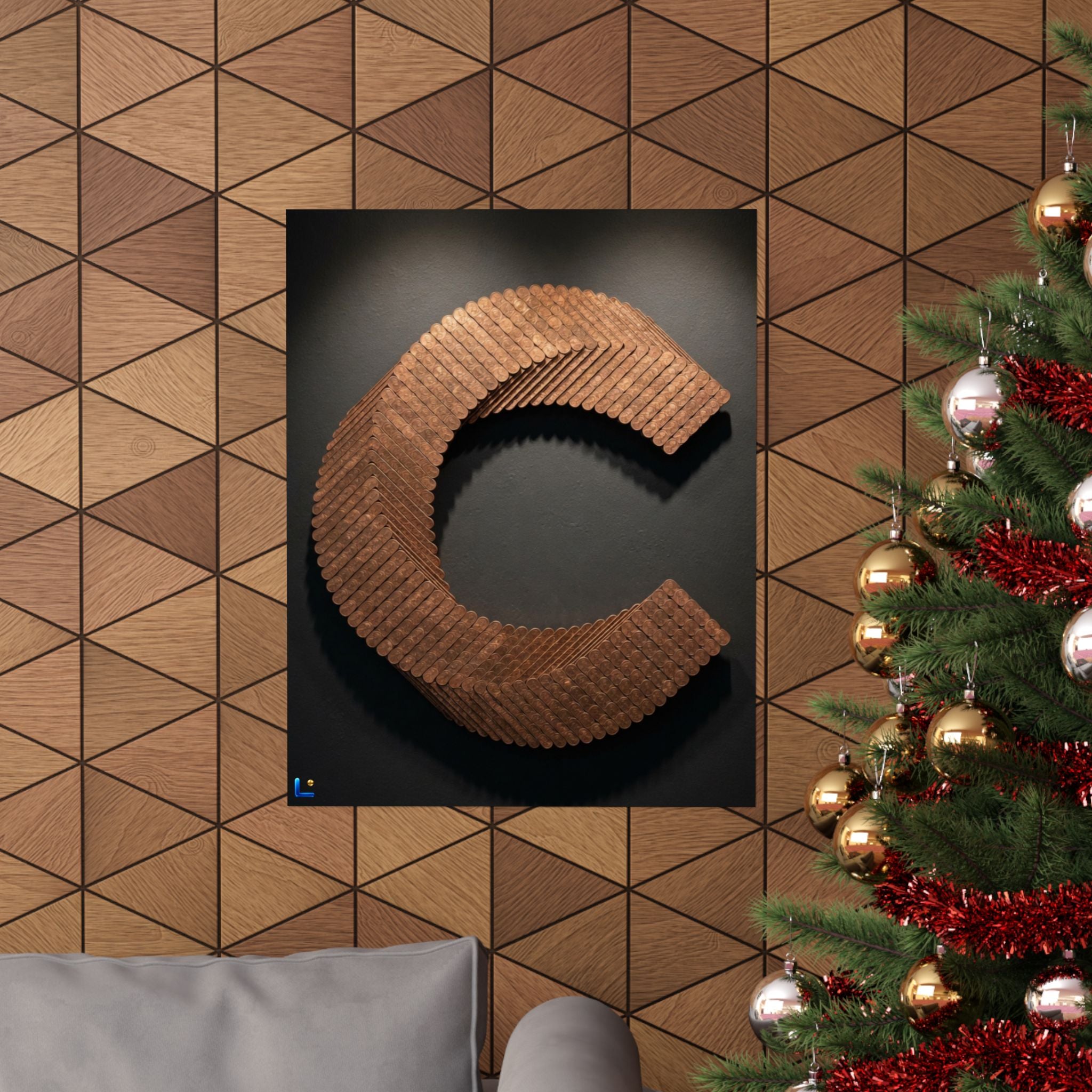Canton Coin 'C' Poster – Matte Wall Art
