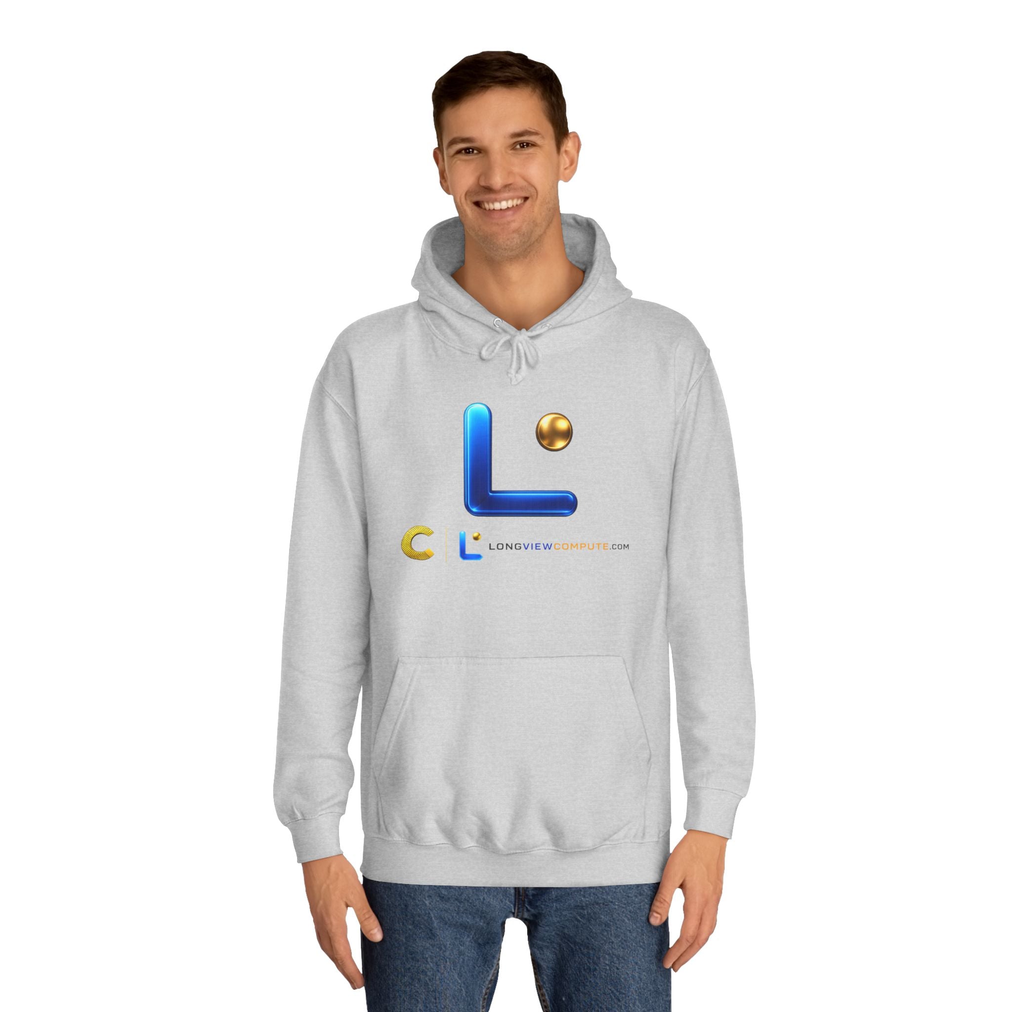 LongView Compute College Hoodie – Blue & Gold Campus Sweatshirt