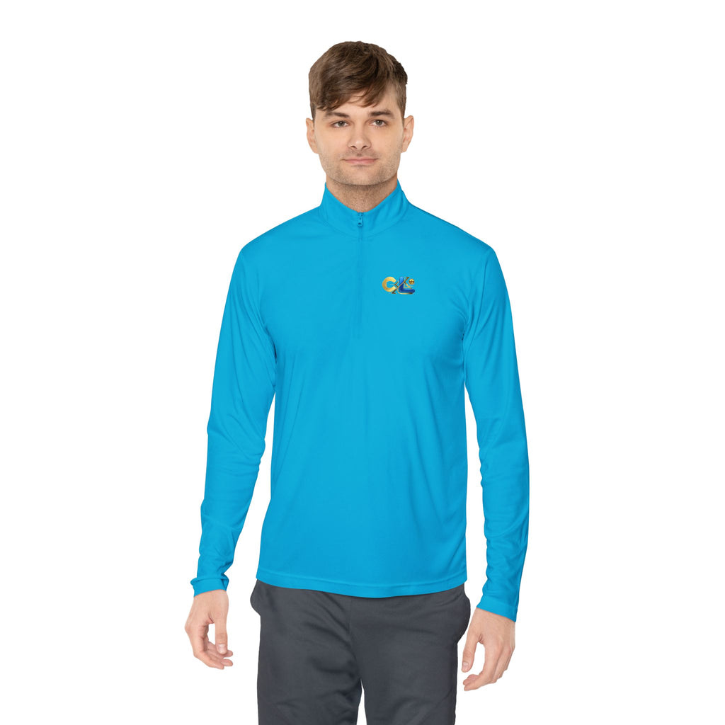 LongView Compute Quarter-Zip Pullover – Minimal Logo Athletic Top