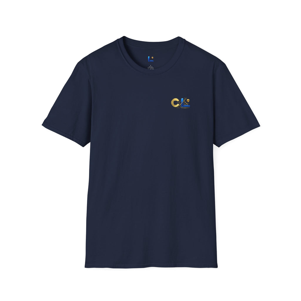 LongView Compute Gold & Blue Logo Tee – Small Chest Emblem