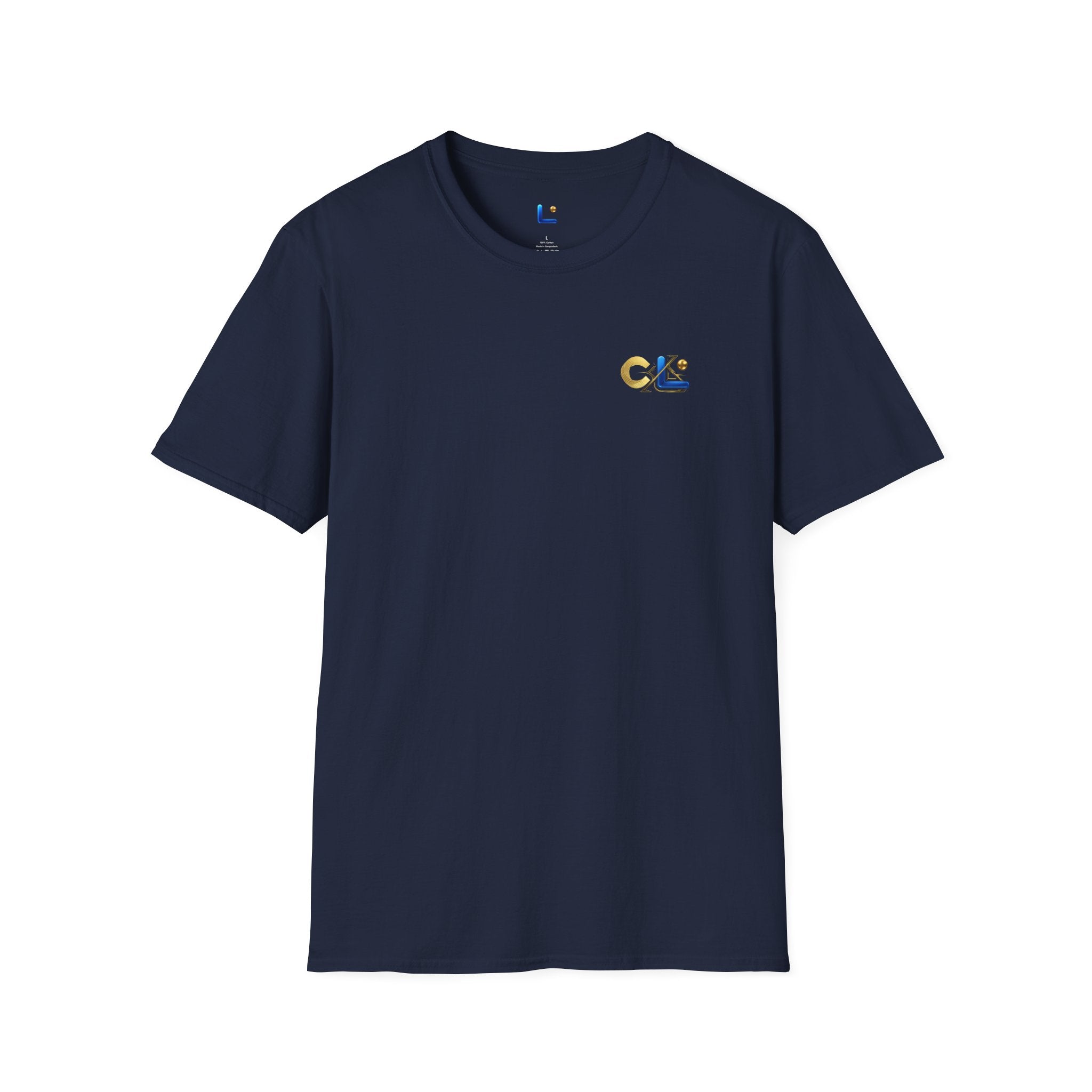 LongView Compute Gold & Blue Logo Tee – Small Chest Emblem