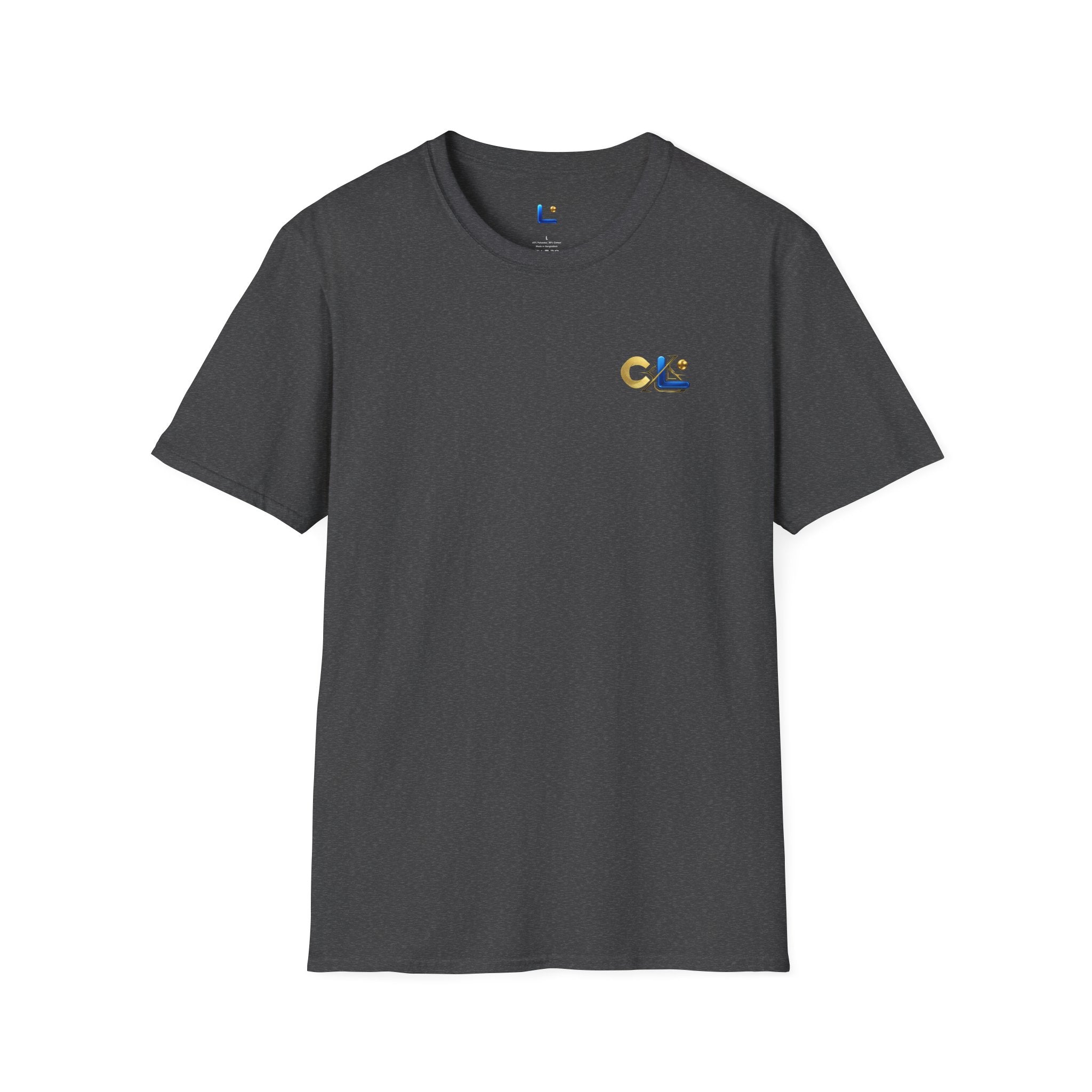 LongView Compute Gold & Blue Logo Tee – Small Chest Emblem