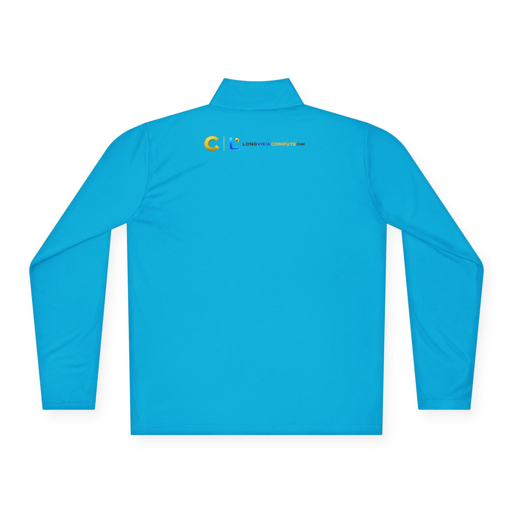 LongView Compute Quarter-Zip Pullover – Minimal Logo Athletic Top