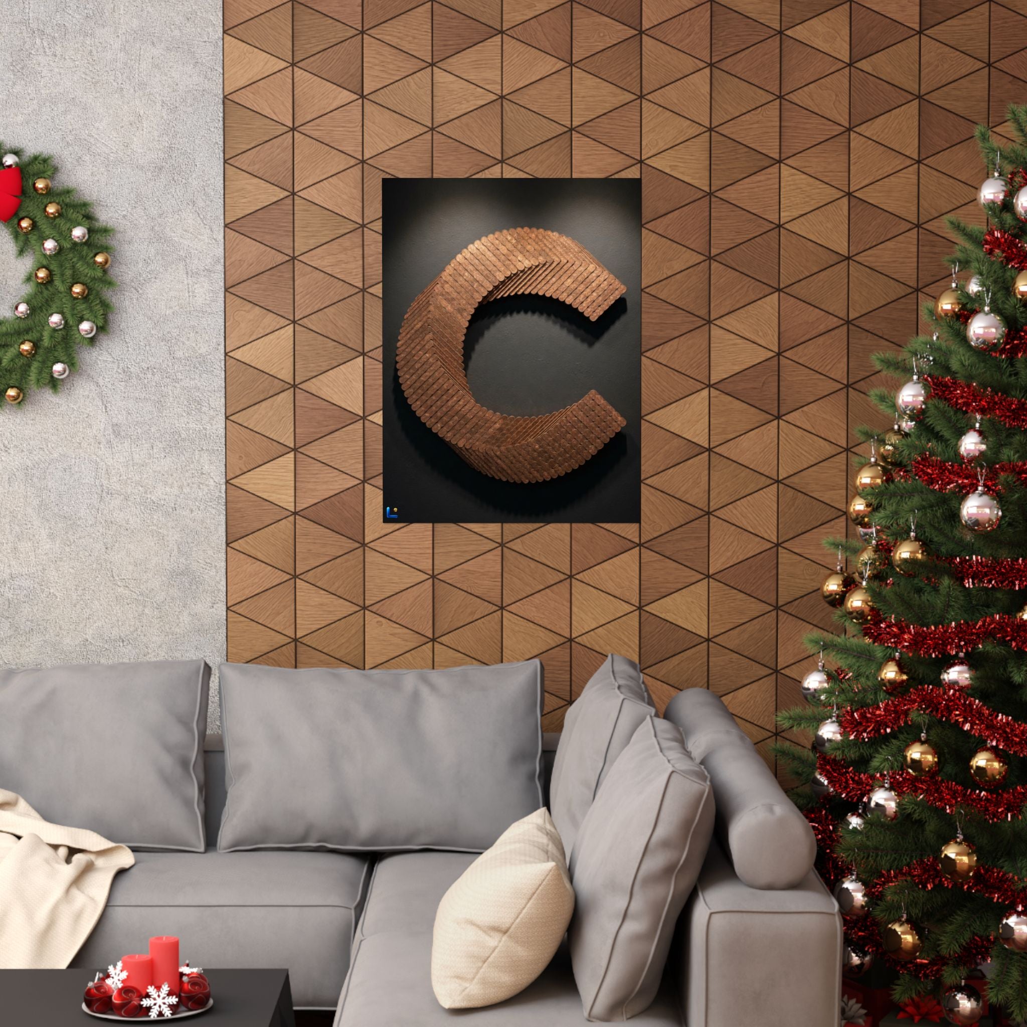Canton Coin 'C' Poster – Matte Wall Art